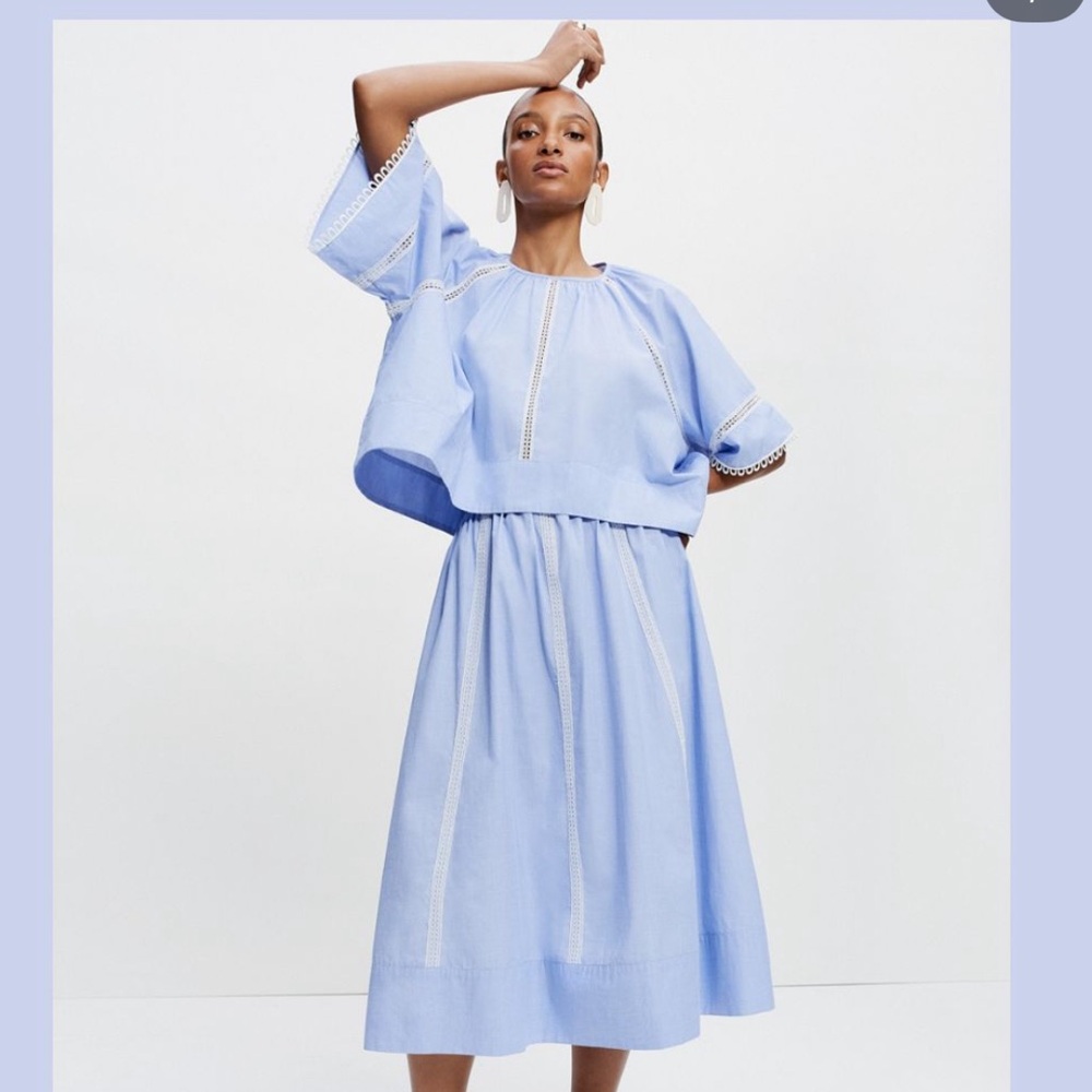 Wiggy Kit Blue Top with Crochet - Size Small